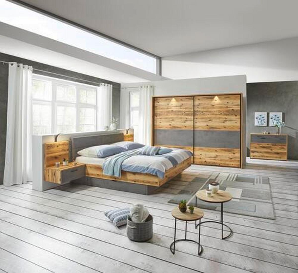 Ormar S Kliznim Vratima Alicante - siva/boje smreke, Moderno, drvni materijal/metal (270/210/60cm) - Modern Living