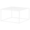 COUCHTISCH NETZ - Weiß, Design, Metall (80/80/45cm) - Livetastic