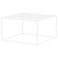 COUCHTISCH NETZ - Weiß, Design, Metall (80/80/45cm) - Livetastic