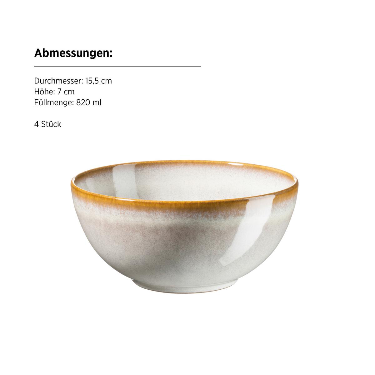 FRÜHSTÜCKSSERVICE 935600 FRÜHSTÜCKSSERVICE SMOKY - blanc, Basics, céramique - Mäser