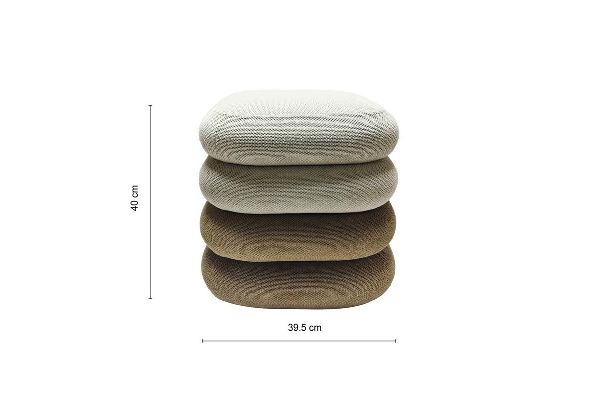 Tabure Sophie - siva/svijetlo smeđa, Moderno, drvni materijal/tekstil (39,5/40/39,5cm) - Mömax