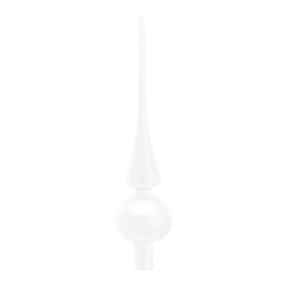 Karácsonyfacsúcsdísz Luna - világos rózsaszín/piros, Konventionell, Üveg (6,6/25,5cm) - Mömax