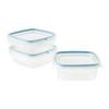MATBEHÅLLARE SET DIEGO 0,5L - transparent/pastellblå, Klassisk, plast (14,7/14,7/8cm) - Mömax