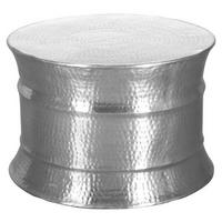 Couchtisch "WL5.463" , Ø ca. 60 cm, silber - Silberfarben, LIFESTYLE, Metall (62/62/41cm) - MID.YOU