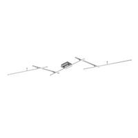 LED-Deckenleuchte Arvin Weiß/Nickelfarben max. 22 Watt - Weiß/Nickelfarben, Design, Kunststoff/Metall (245/8,5/50cm) - Trio Leuchten
