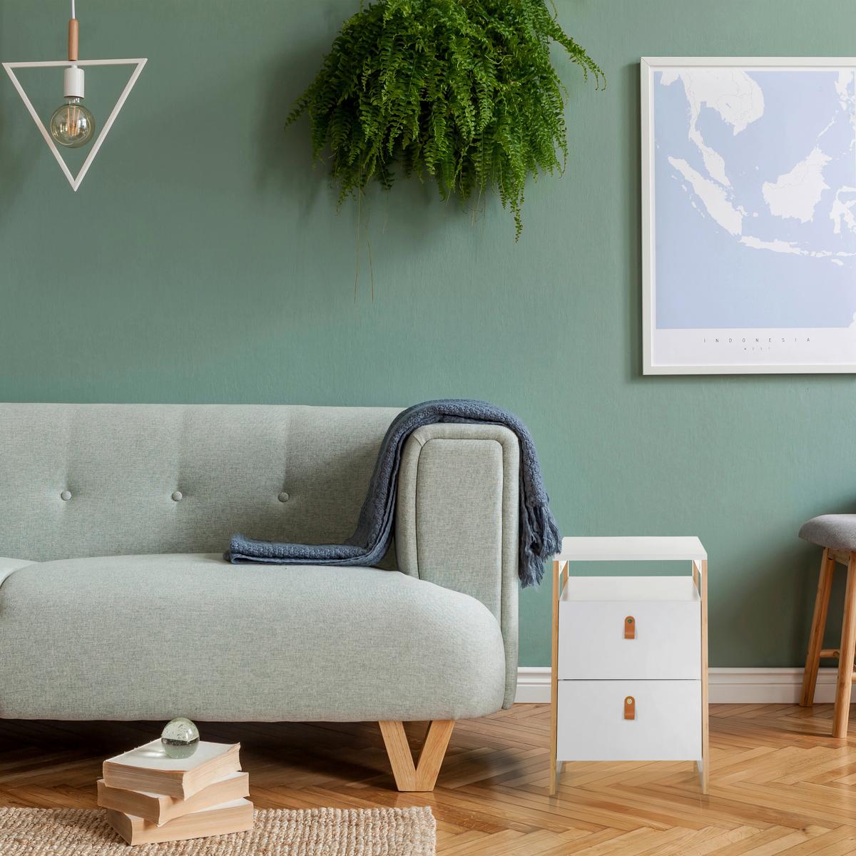 Mizica Tarolo, Bela - svetlo rjava/bela, Moderno, leseni material (40/60/40cm) - MID.YOU