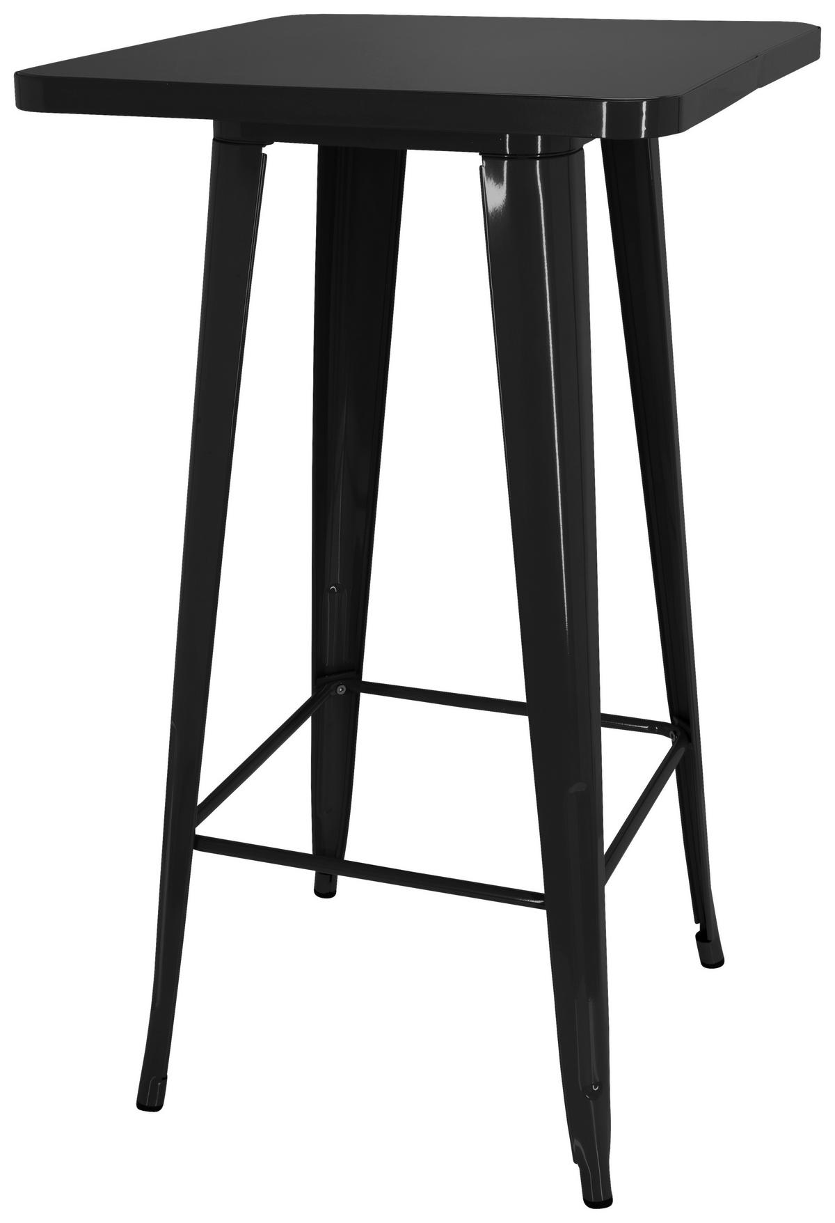 Barska Miza Vantaggio High T, Črna - črna, Basics, kovina (60/60/103,5cm) - MID.YOU