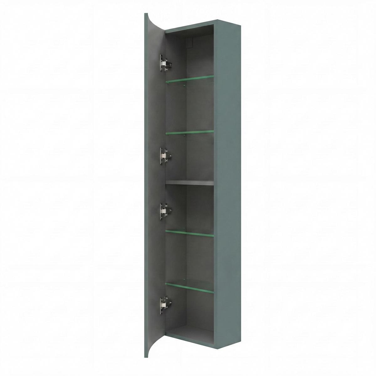 Visoki Element Lyra - šumska zelena, Basics, staklo/drvni materijal (31.5/139/20cm)