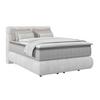 Boxspring Krevet Nobu - svijetlo siva/crna, Trend, drvo/tekstil (140cm) - Premium Living