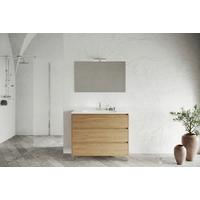 Element Ispod Umivaonika Lisbona - divlji hrast, Basics, drvni materijal (100/74/46cm)