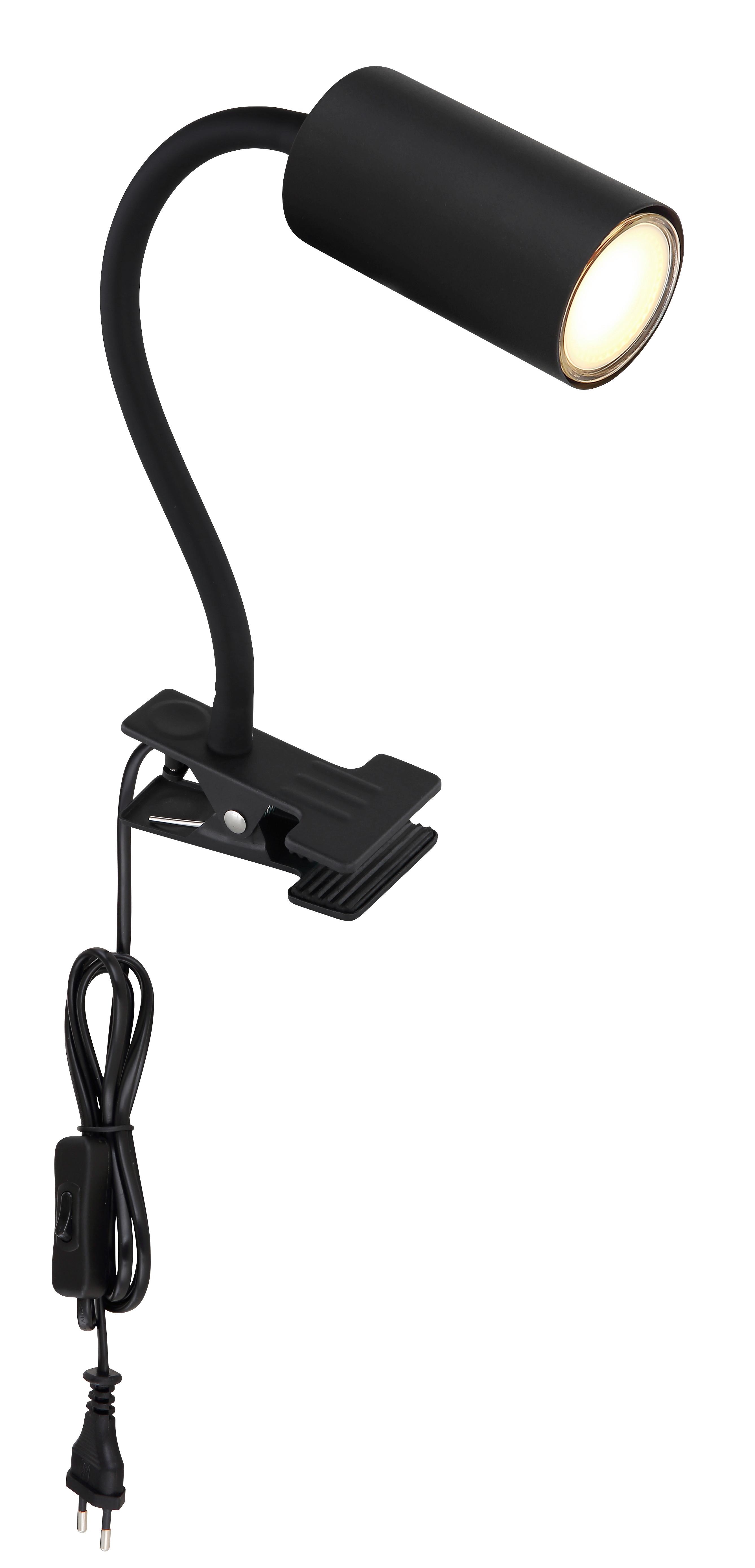 Klemmleuchte Robby max. 25 Watt - Schwarz, Basics, Metall (10/5,5/41,5cm) - Globo