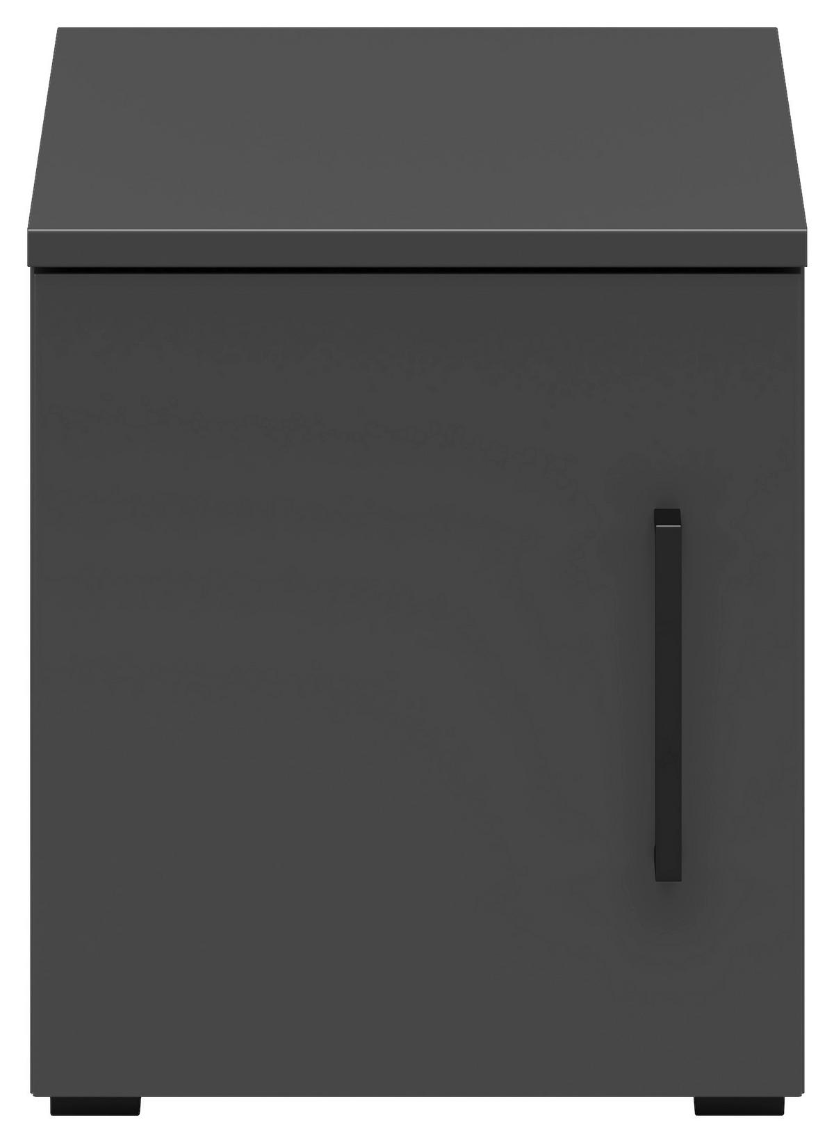 Aufsatzschrank Multistauraum Graphitfarben - Graphitfarben/Schwarz, MODERN, Holzwerkstoff/Kunststoff (30/35/40cm) - Mömax