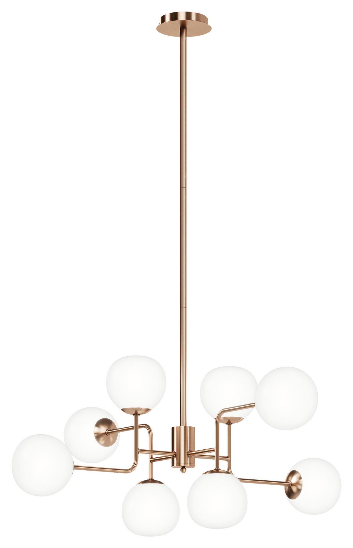 Kronleuchter Erich Messingfarben max. 40 Watt - Messingfarben, Trend, Glas/Metall (96/26,5/57cm) - MAYTONI