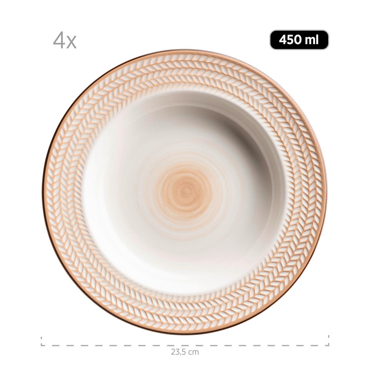 SERVICE DE TABLE 931943 WEIß POSTSICHER - blanc, Basics, céramique (30,5/30,5/22cm) - Mäser