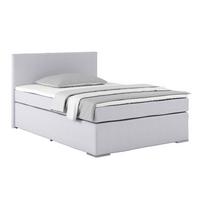 Boxspring Krevet Nero - sivo-bijela/svijetlo siva, Konvencionalno, tekstil/metal (140/200cm) - Best Price