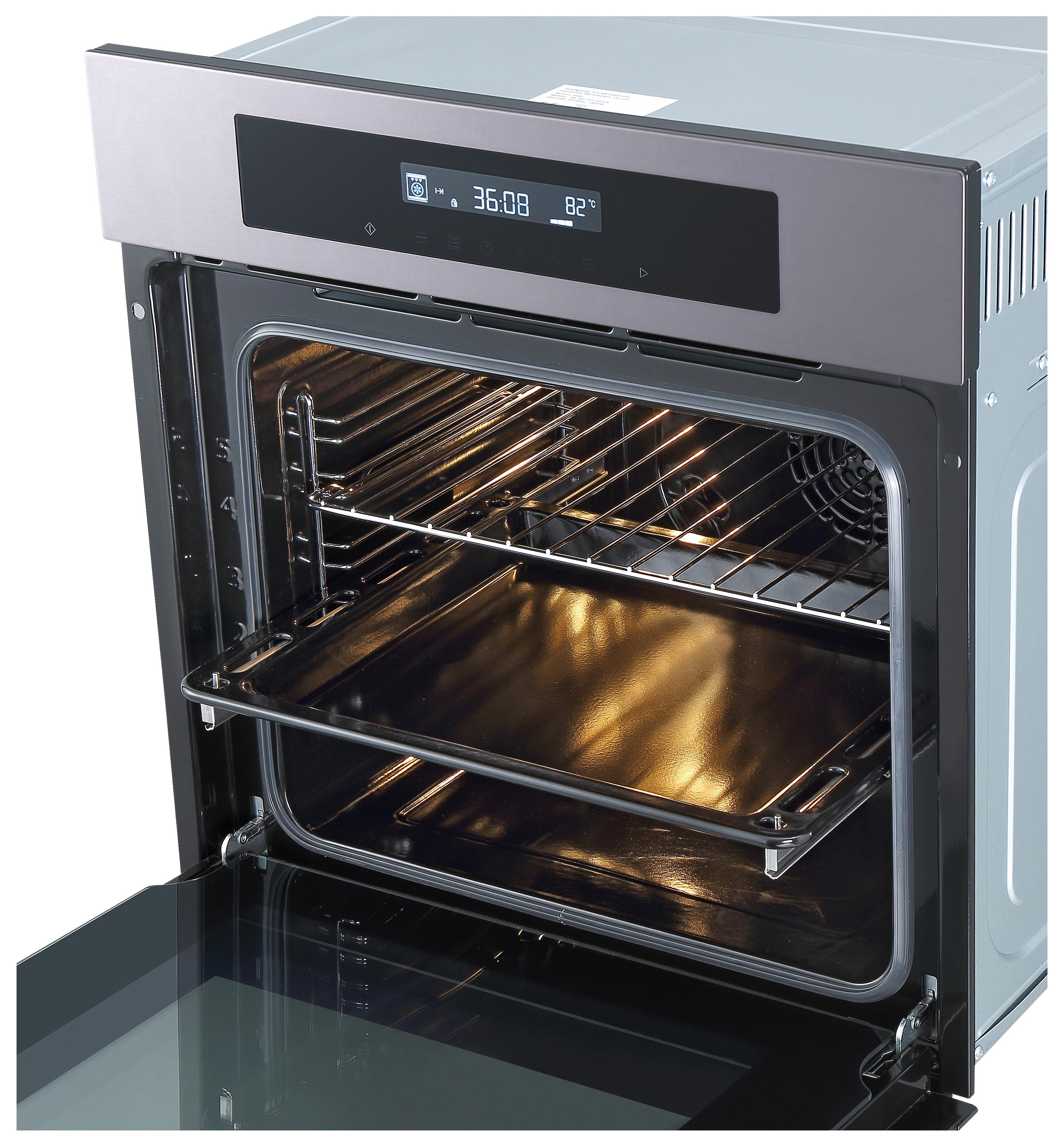 Einbaubackofen Salvador ca. 59,5/59/54,2 cm Schwarz - Schwarz, Trend, Glas/Metall (59,5/59/54,2cm) - Respekta
