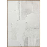 Leinwandbild CA Beige - Beige, Basics, Holz/Textil (70/100cm)