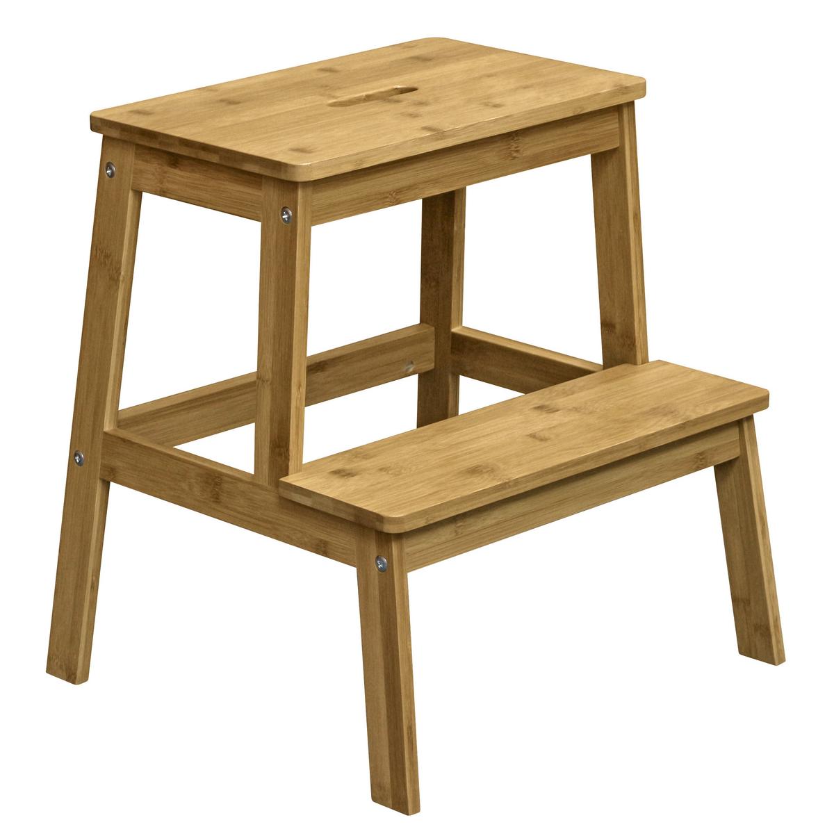 Pručka Peter, Bambus - rjava, Moderno, les (43/47/42,5cm) - Modern Living