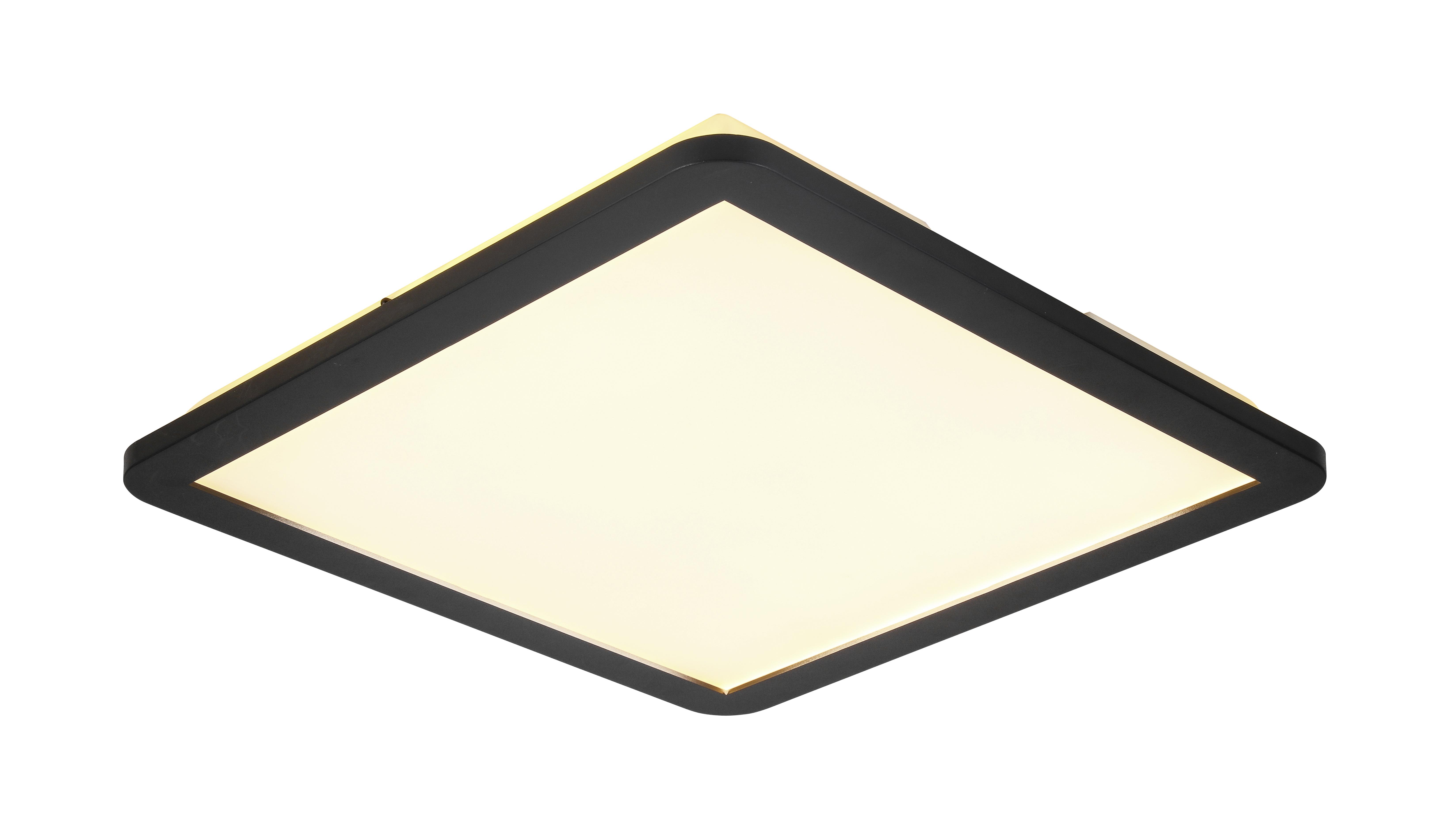 LED Mennyeti Lámpa Ocatvio - Fehér/Fekete, modern, Műanyag (40/40cm) - Premium Living