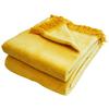 Decke El Sol in Gelb ca.150x200cm - Senfgelb, Textil (150/200cm) - Modern Living