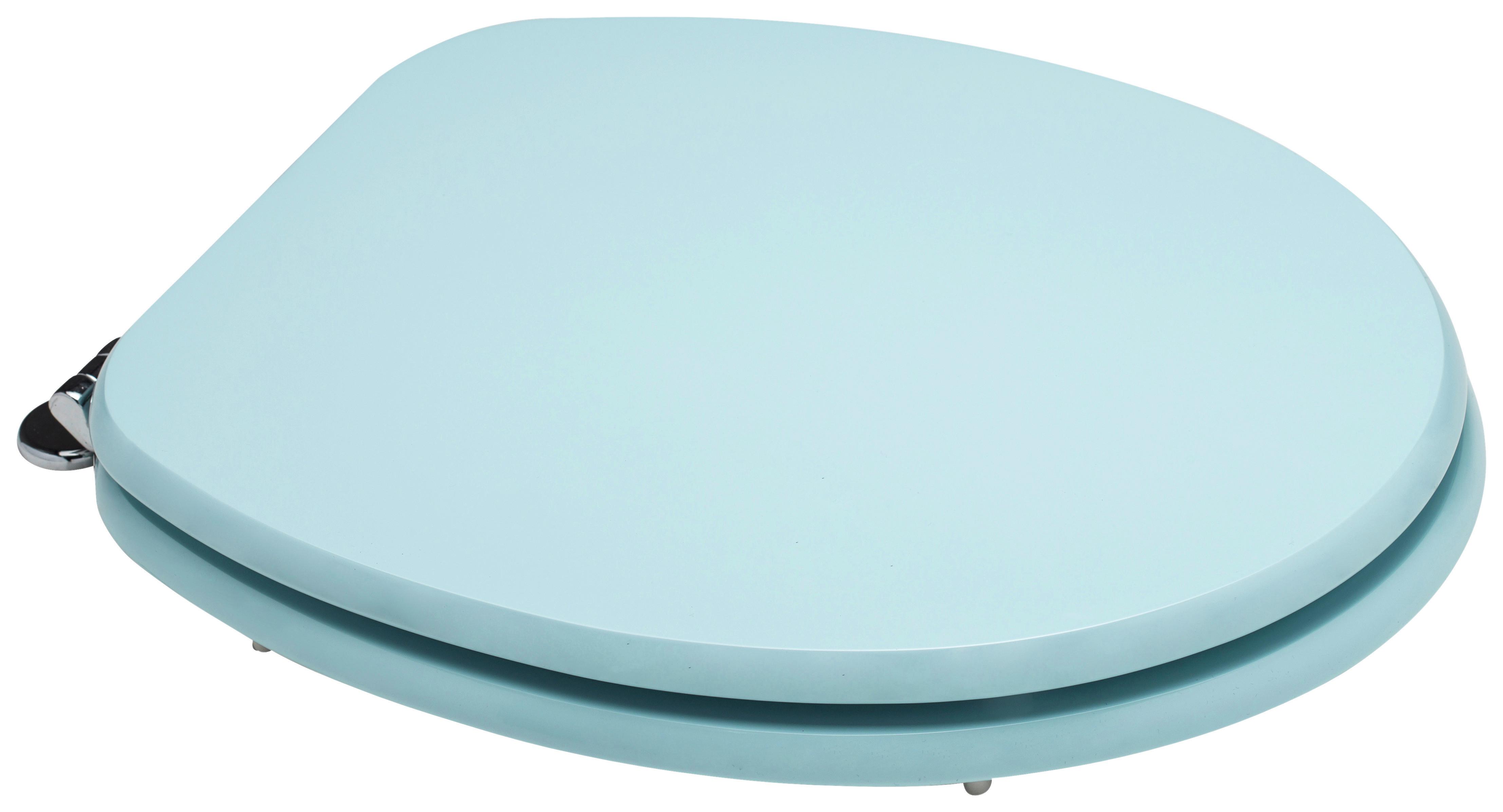 Wc-ülőke Világoskék Mdf - (37/4,5/44cm)