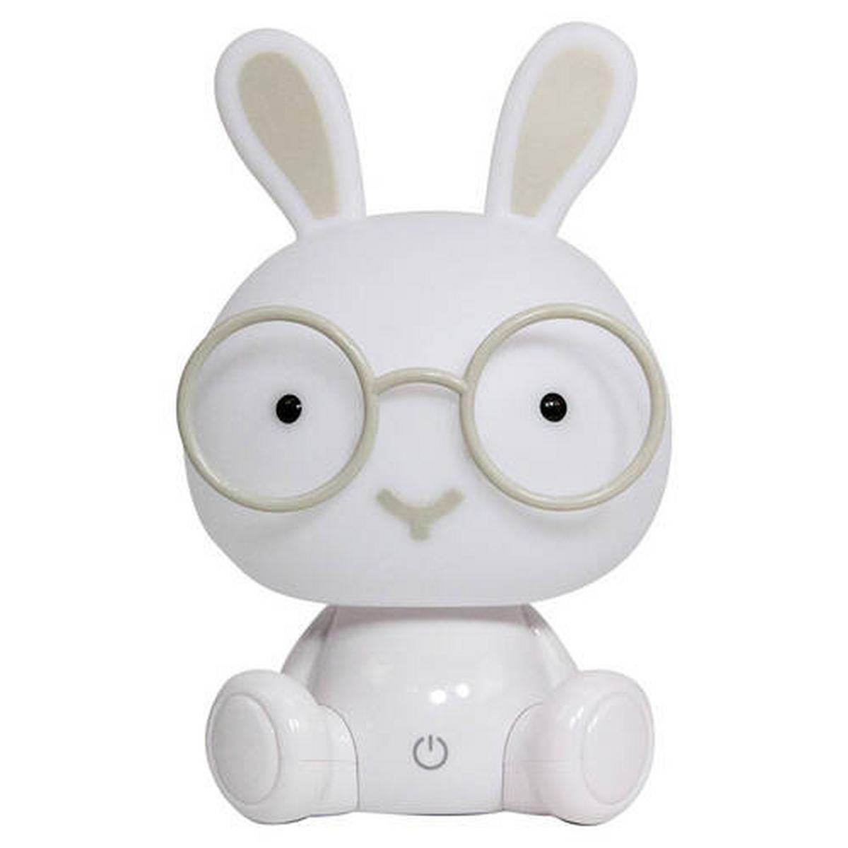 Kindertischleuchte Bunny Weiß max. 3 Watt - Weiß, Basics, Kunststoff (14/14/22cm)