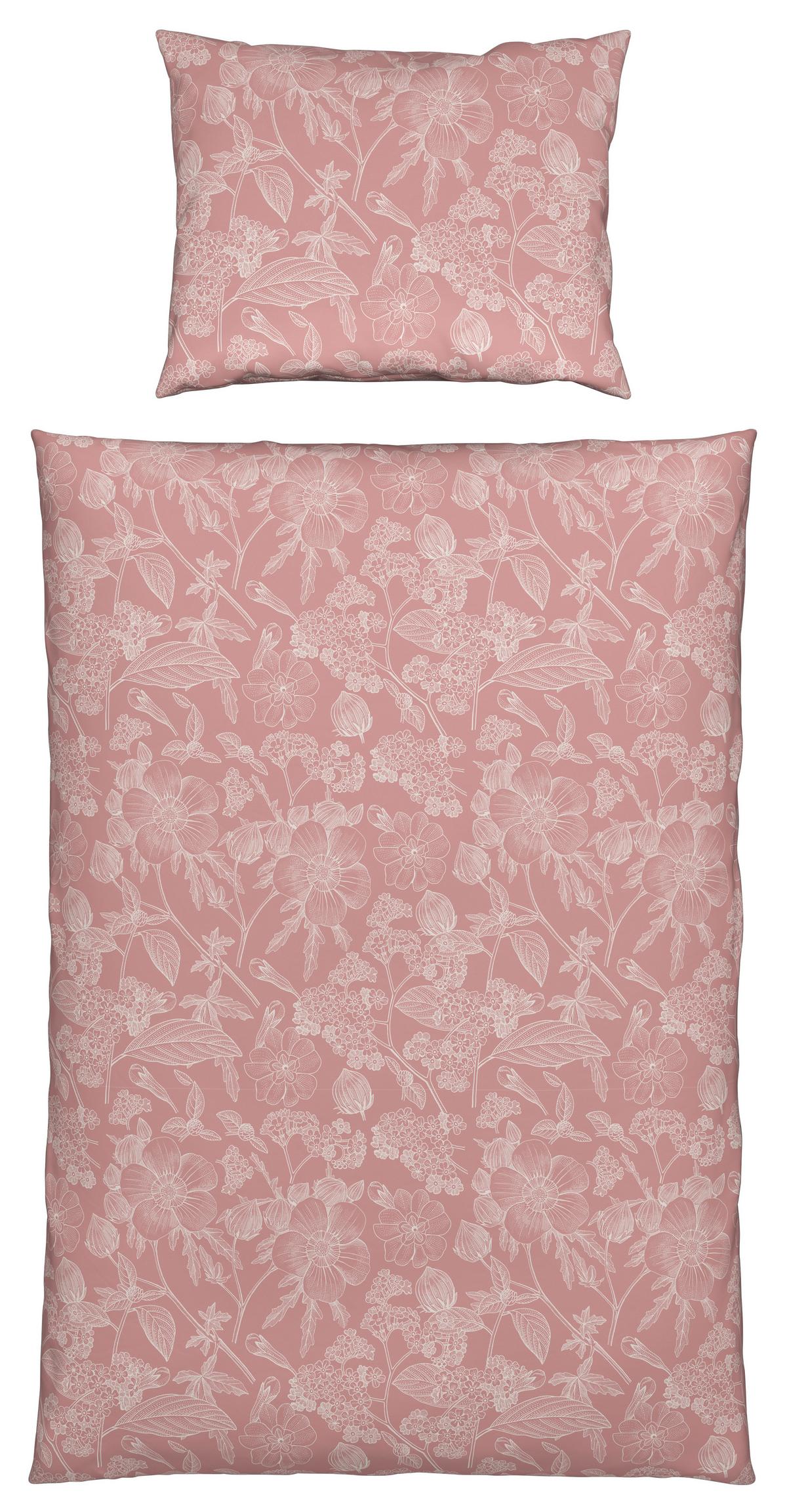Ágyneműhuzat-garnitúra Linette - rózsaszín, Romantik / Landhaus, textil (140/200cm) - Modern Living