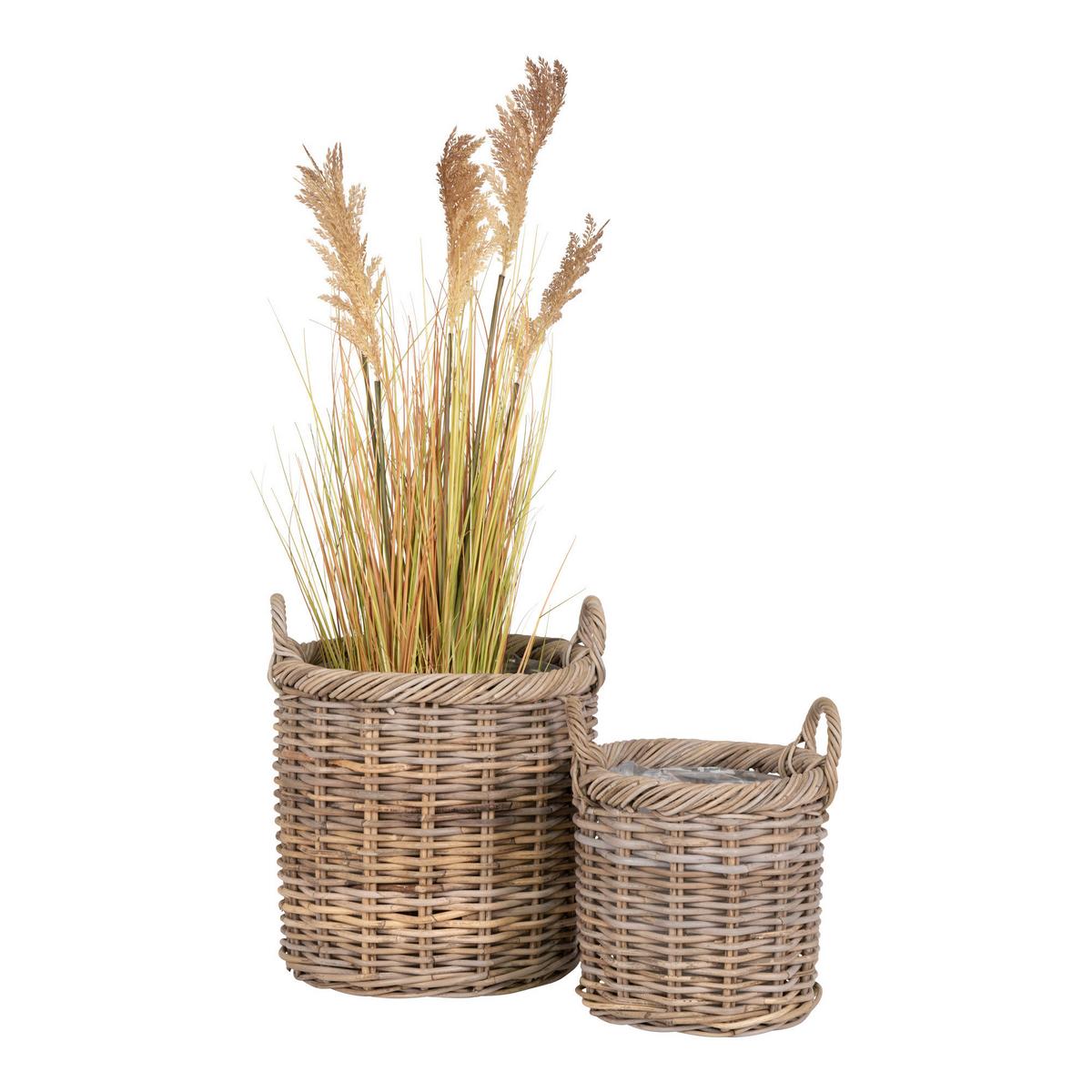 Korbset Gili Basket Braun, 2er Set - Braun, Basics, Holz (40/48/40cm)