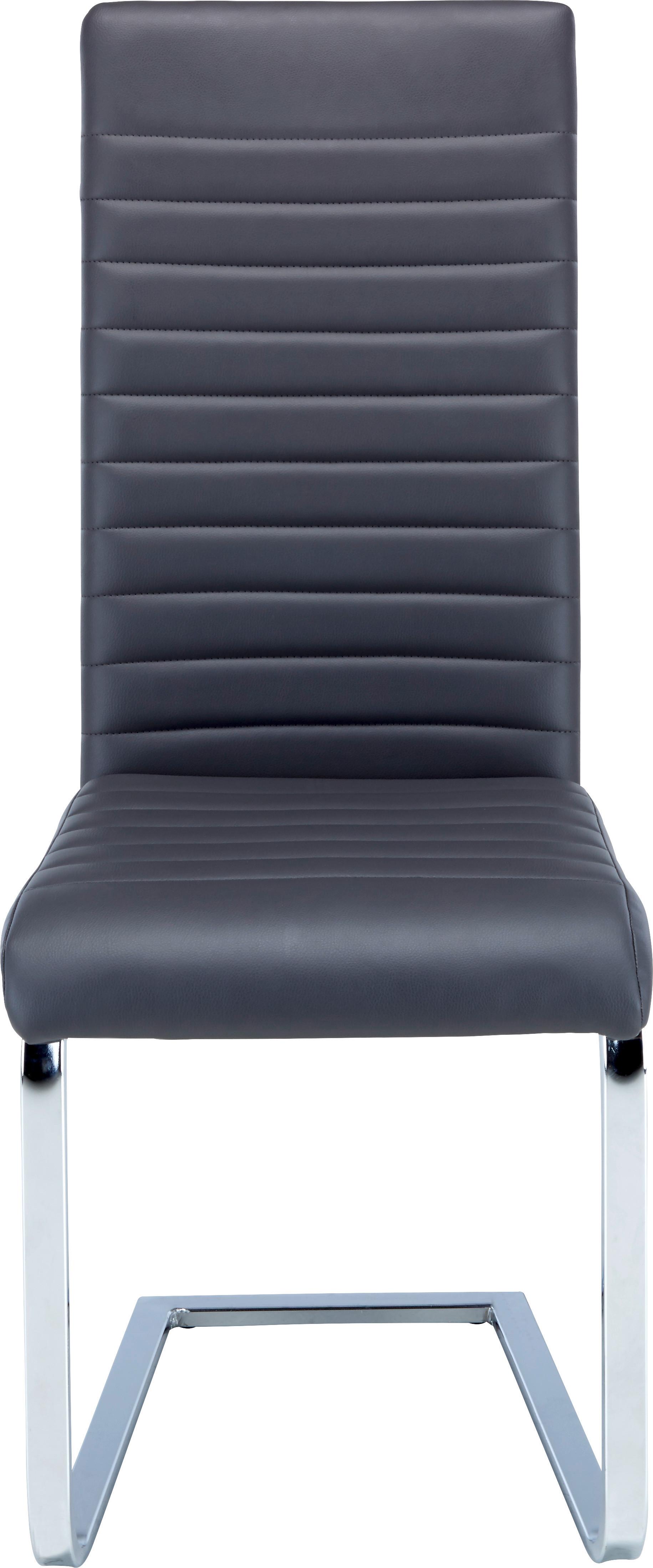 Nihajni Stol Elisa, Siva - barve kroma/siva, Moderno, kovina/tekstil (43/101/59cm) - Mömax