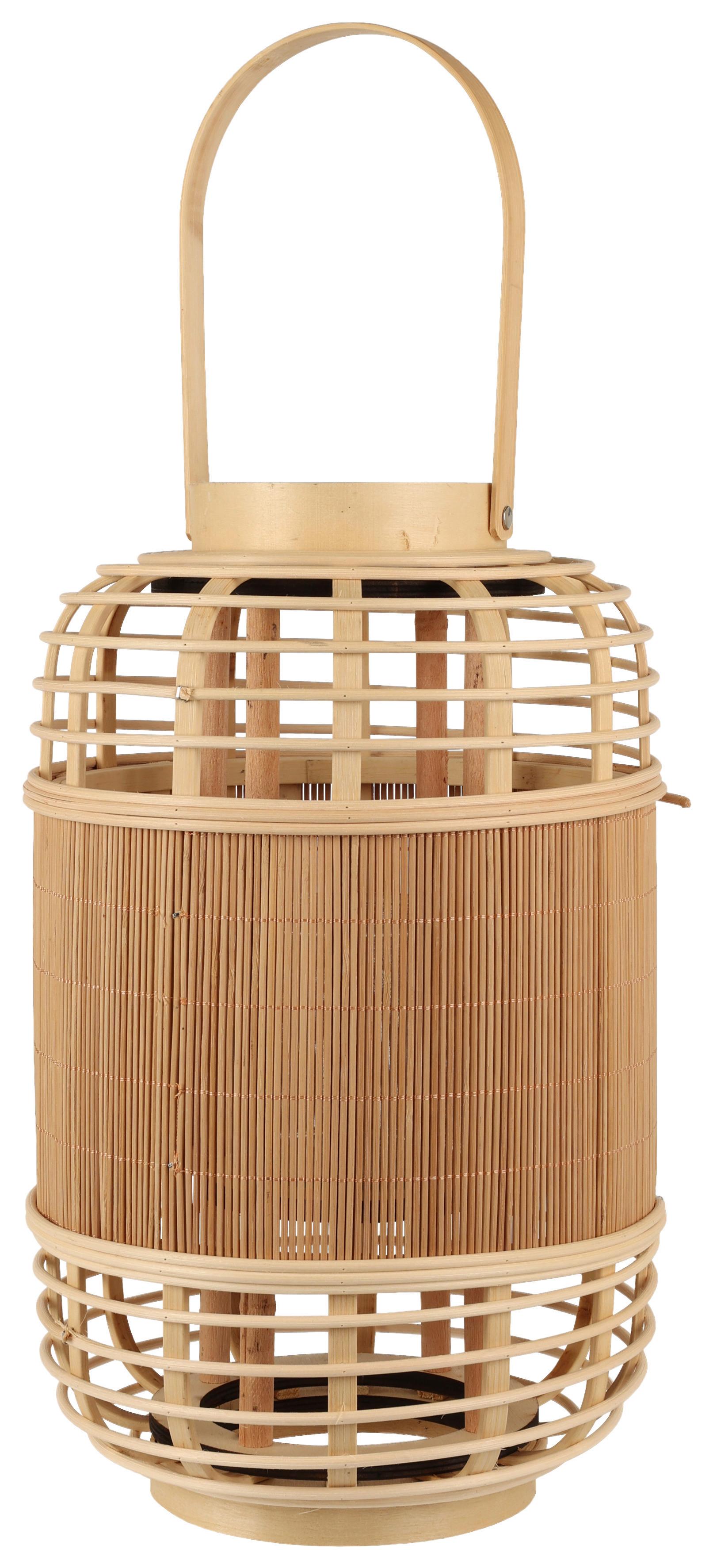 Lámpás Bamboo - natúr színű, Basics, fa (23/40cm) - Modern Living