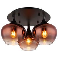 LAMPA SUFITOWA LUISE - czarny/kolor miedziany, Design, metal/szkło (45/25,5cm) - Collet's Monde