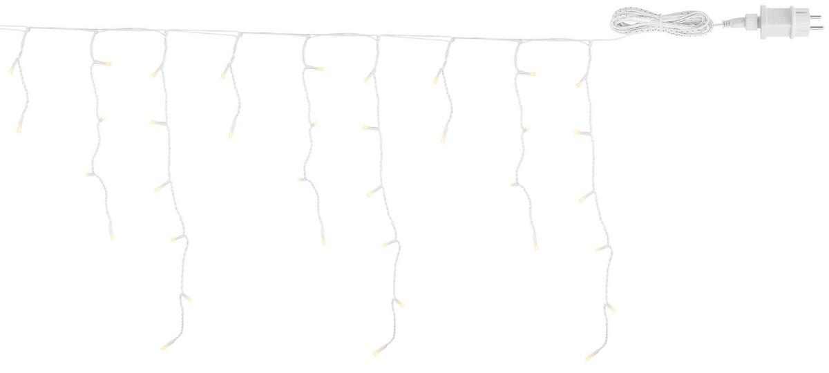 LED-Lichterkette Weiß max. 0,06 Watt - Weiß, Basics, Kunststoff (1200cm) - Globo