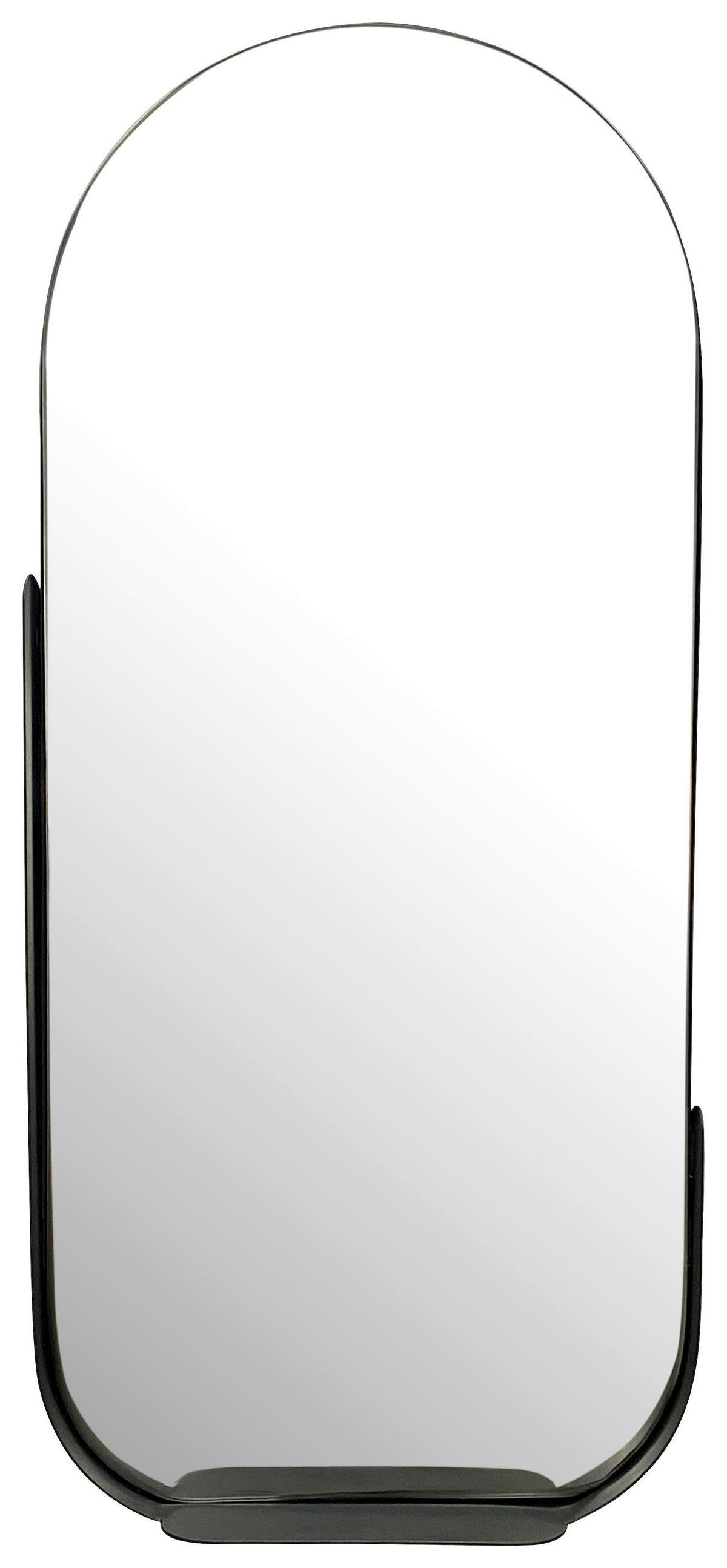 WANDSPIEGEL WL7.305 - Schwarz, Design, Glas/Metall (51/114/8cm) - MID.YOU