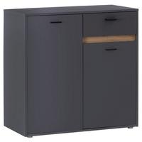 Komoda Slot 2t - temno siva, Moderno, umetna masa/leseni material (93,4/90/40cm) - Mömax