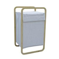 Coș de rufe Zola - bej/culoare natur, Modern, carton/lemn (40/36/70cm) - Mömax