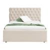STOPPAD SÄNG KATAR -EXKLUSIV- - beige/svart, Klassisk, textil (160/200cm) - Mömax