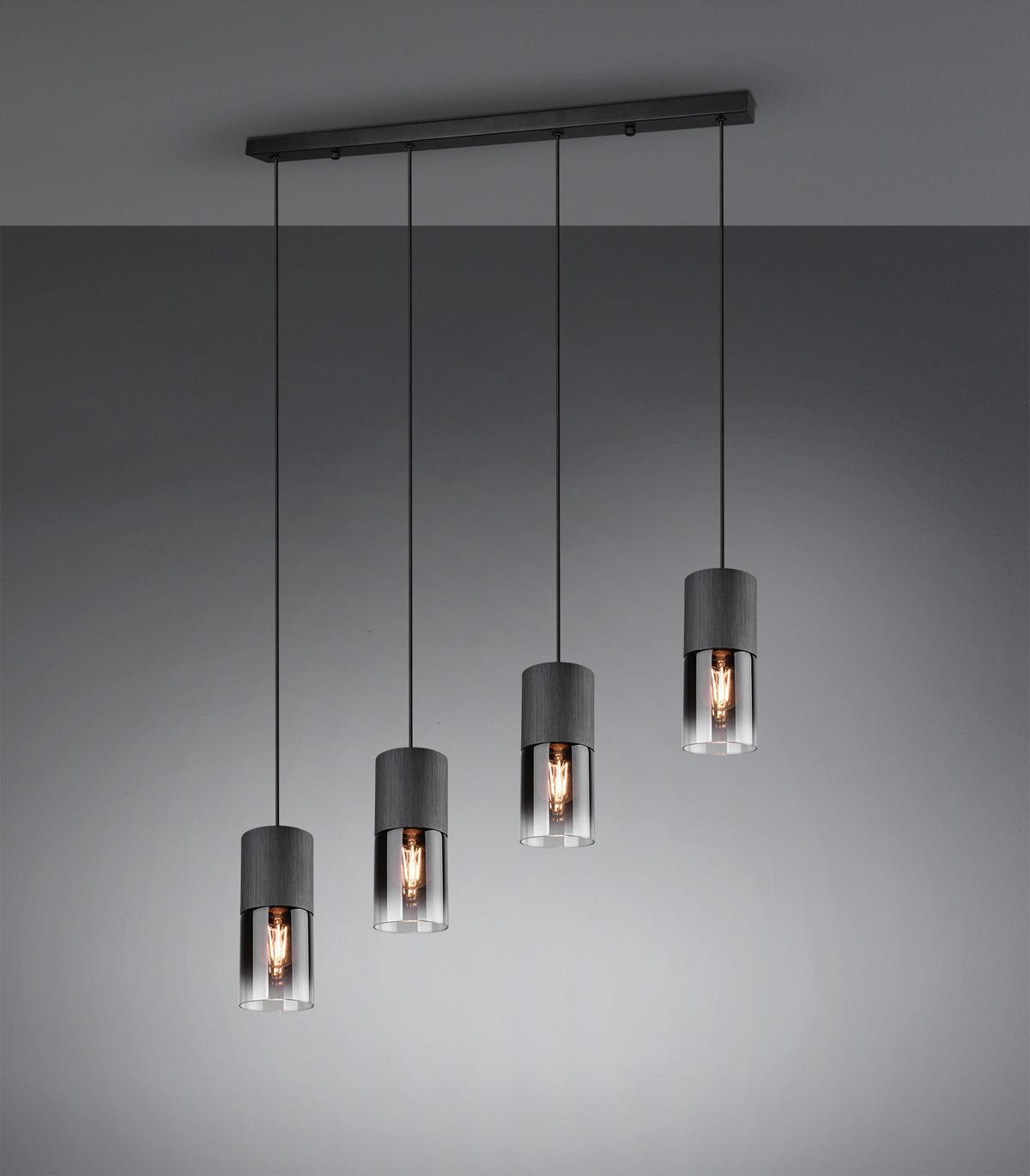 LAMPA WISZĄCA 310600432 ROBIN - czarny, Design, metal/szkło (80,5/10/23-150cm) - Trio Leuchten