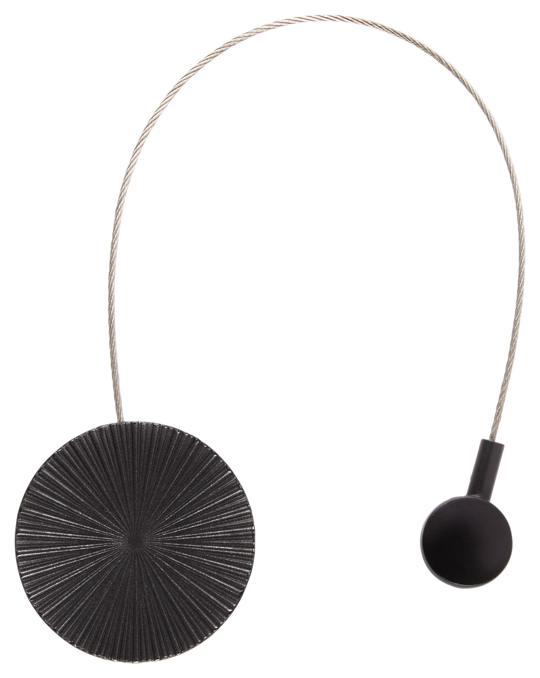 Raffhalter Rocco aus Metall in Anthrazit - Anthrazit, ROMANTIK / LANDHAUS, Metall (4cm) - Modern Living