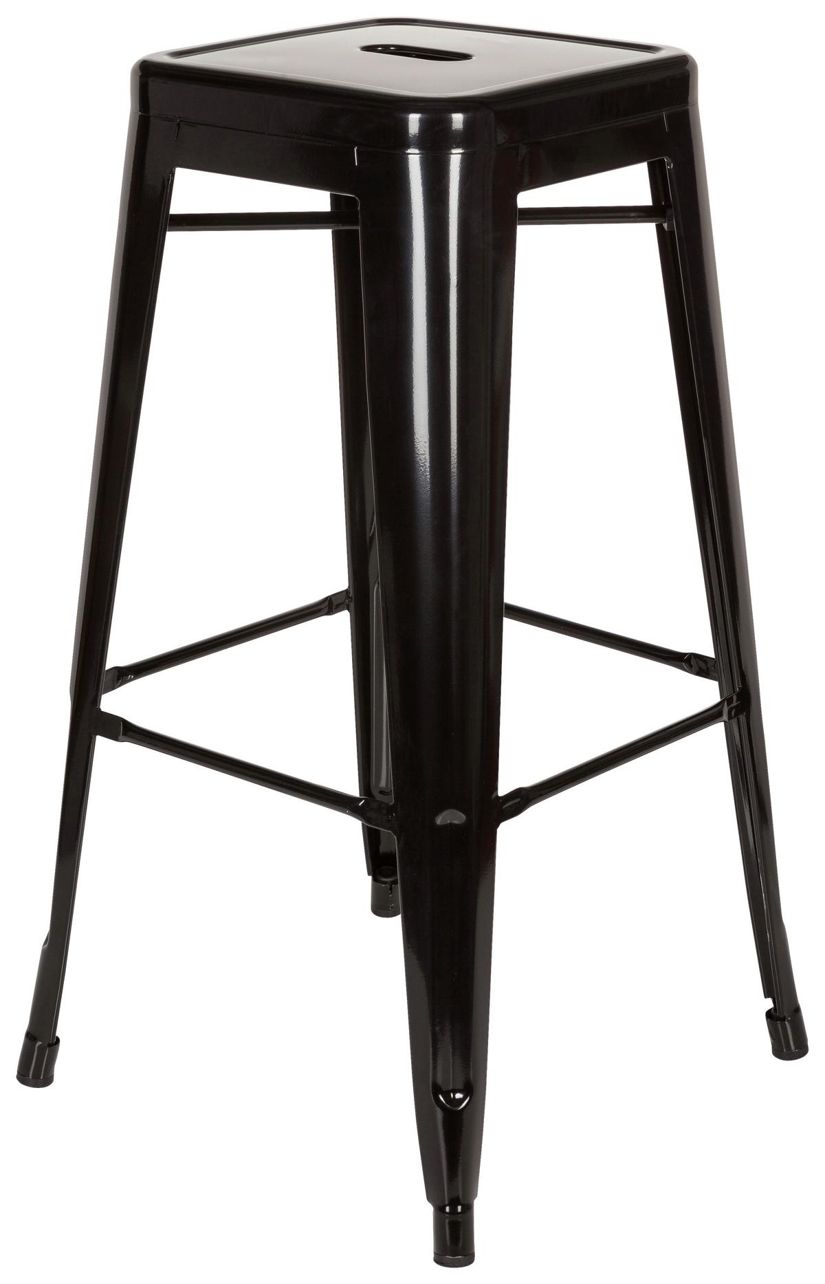 Barski Stol Vantaggio High, Črna - črna, Basics, kovina (44/77/44cm) - MID.YOU