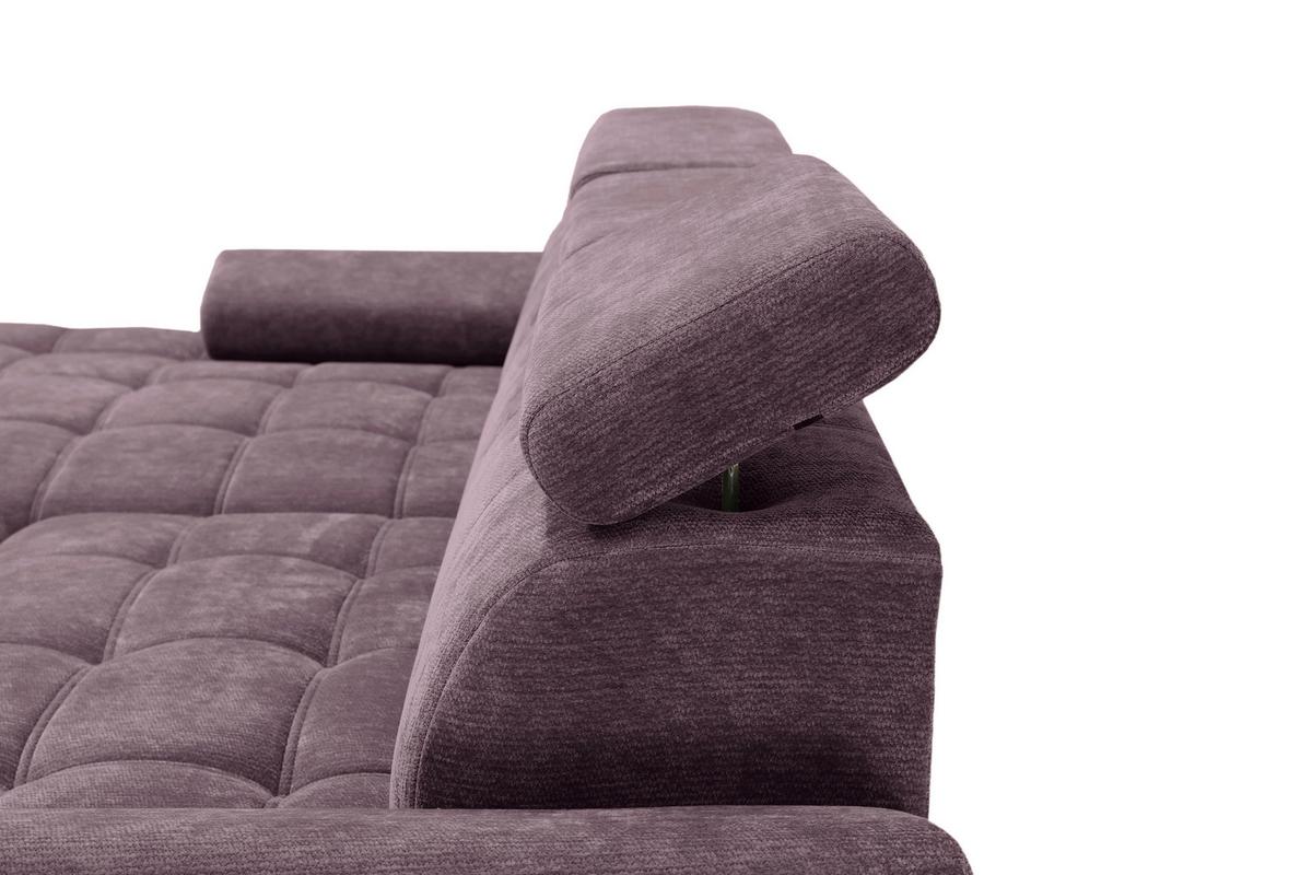 Kutna Garnitura Vegas - boje kupine/crna, Design, drvo/tekstil (173/294cm) - Modern Living