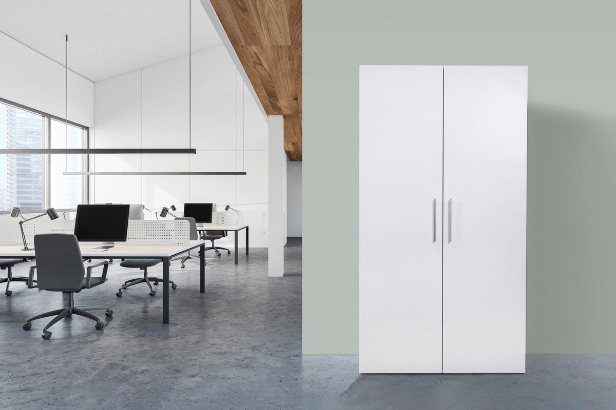Schrankküche mit Kühlschrank + Kochfeld Weiß B: ca. 104 cm - Edelstahlfarben/Eichefarben, KONVENTIONELL, Holzwerkstoff/Metall (104/193/67cm) - Respekta
