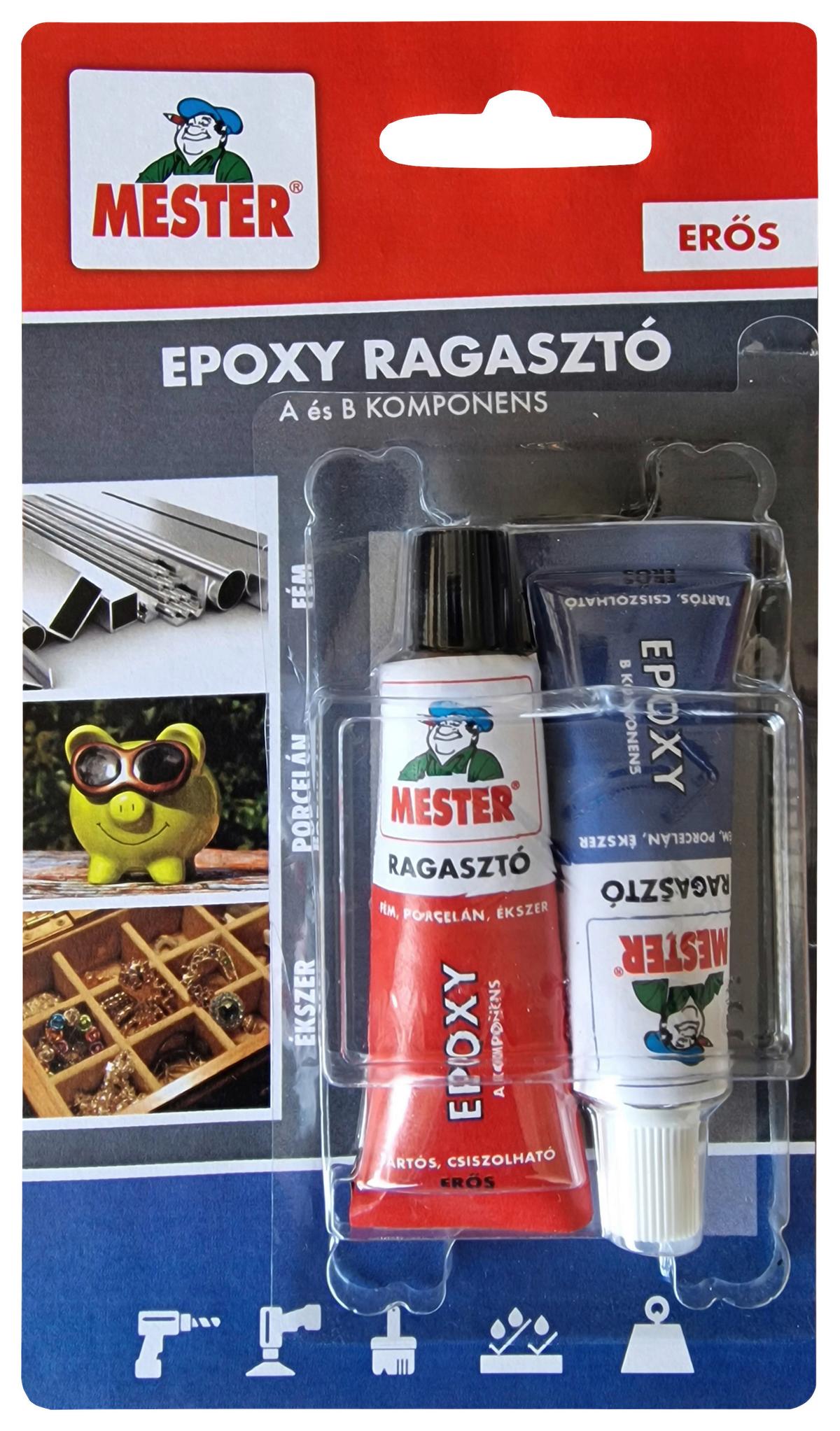 Epoxy Ragasztó Kétkomponensű Mester 2x15 Ml, - Basics