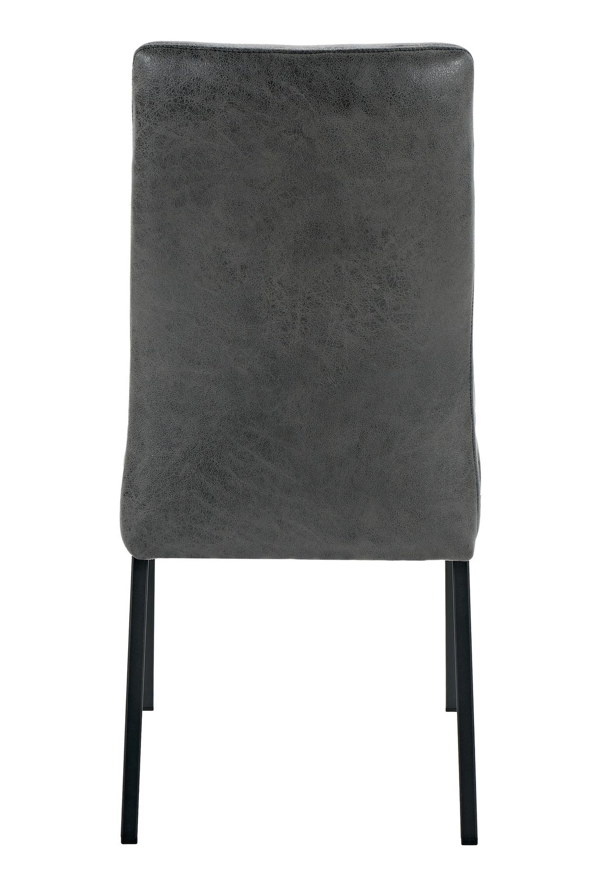 STUHL-SET CATANIA II S 4ER-SET - Anthrazit/Schwarz, MODERN, Textil/Metall (44/96/62cm) - MID.YOU