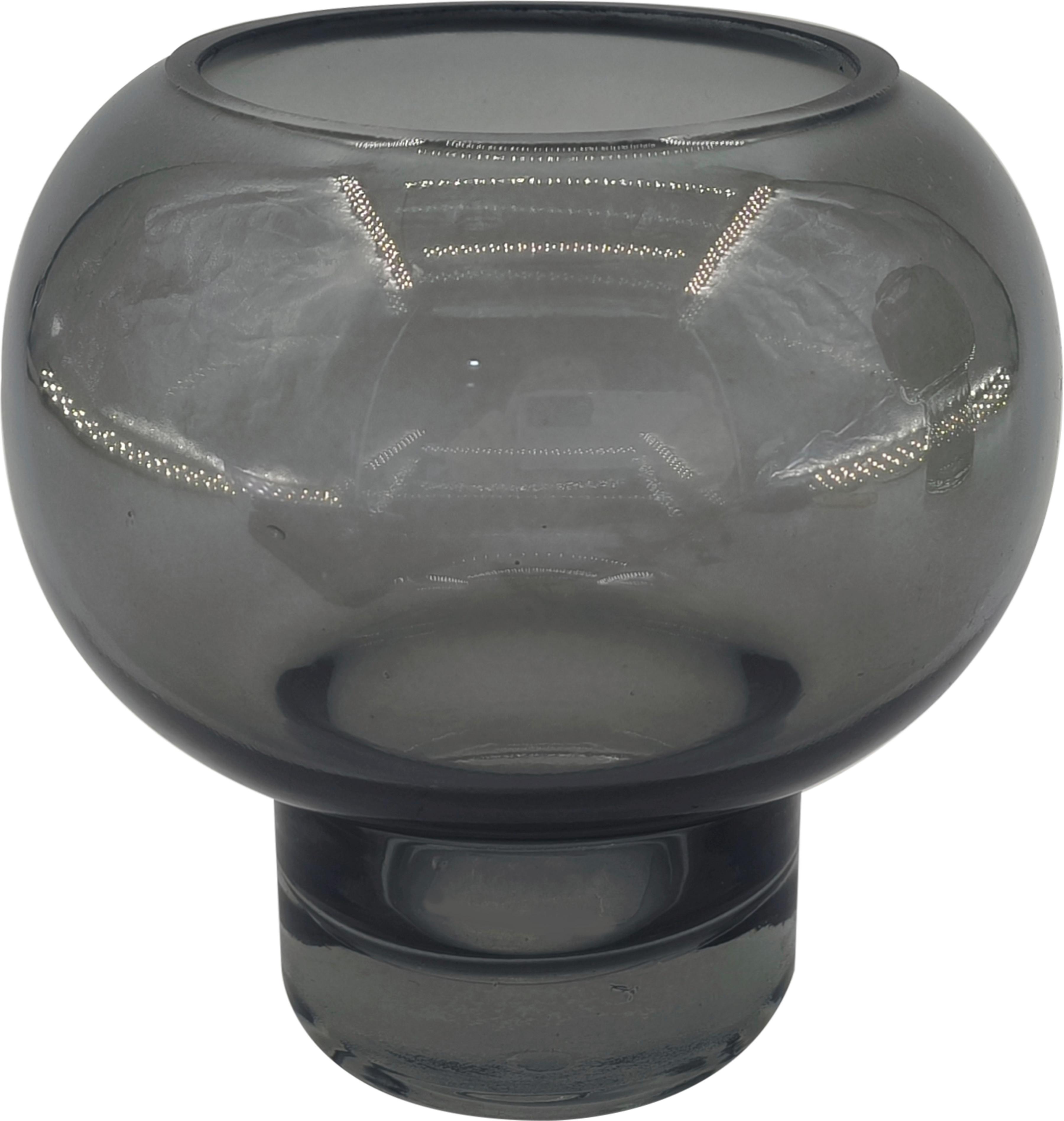 WAZON VGY1211S - ciemnoszary, Design, szkło (12/11cm) - Ambia Home