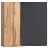 Hängeschrank Varese ca. 65x64 cm Grau/Eiche - Eiche Wotan/Grau, MODERN, Holzwerkstoff (65/64/20cm) - Held