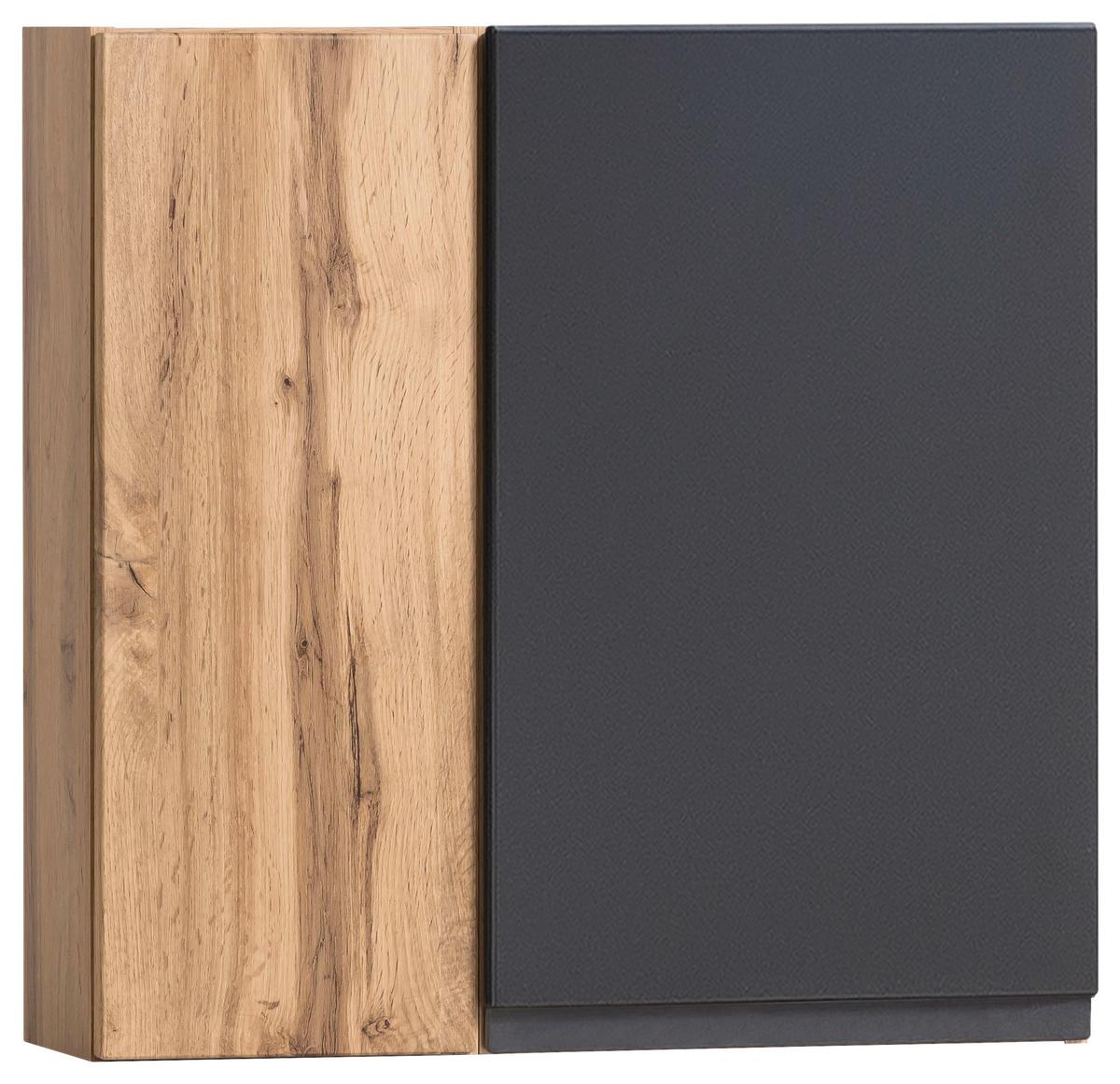 Hängeschrank Varese ca. 65x64 cm Grau/Eiche - Eiche Wotan/Grau, MODERN, Holzwerkstoff (65/64/20cm) - Held