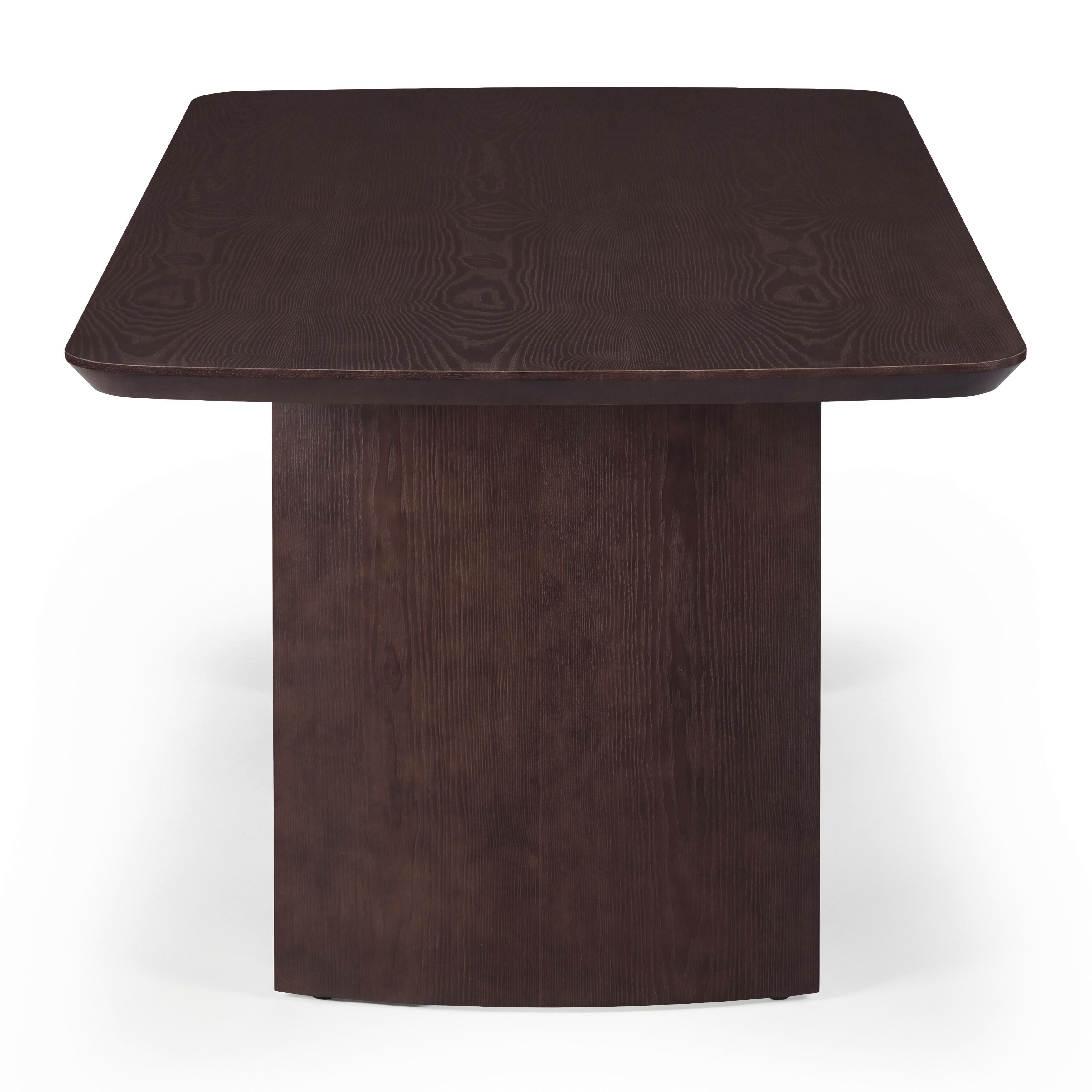 MATBORD CHARLIE - valnötsfärgad, Modern, trämaterial/trä (200/76/100cm) - Bessagi Home