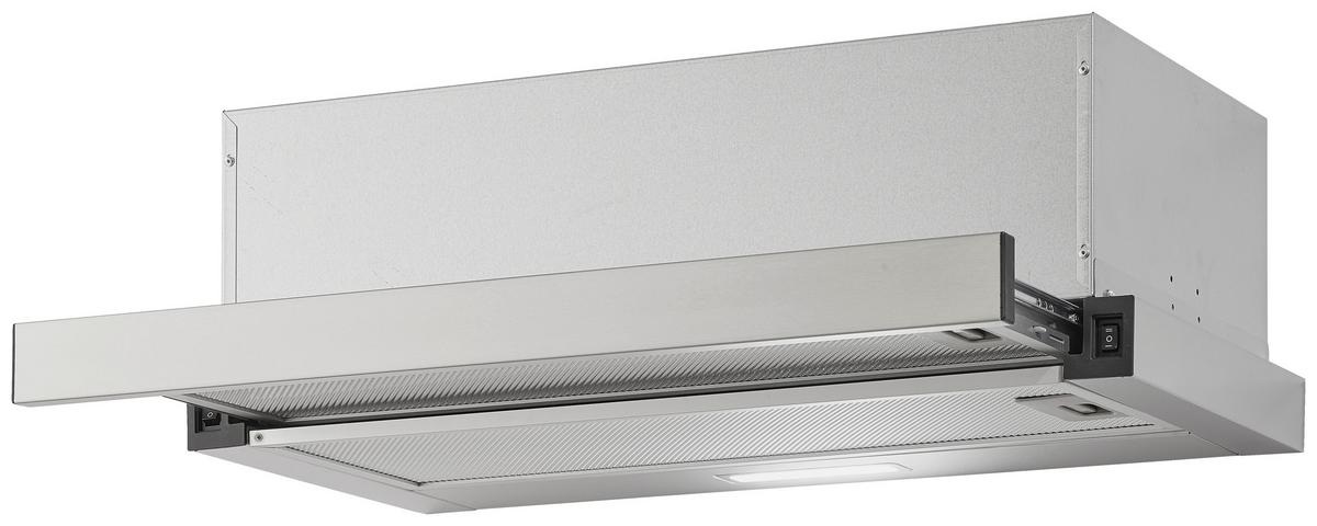 Dunstabzugshaube FS1-60BSPY Edelstahlfarben - Edelstahlfarben, Basics, Metall (60/23/47cm) - PKM