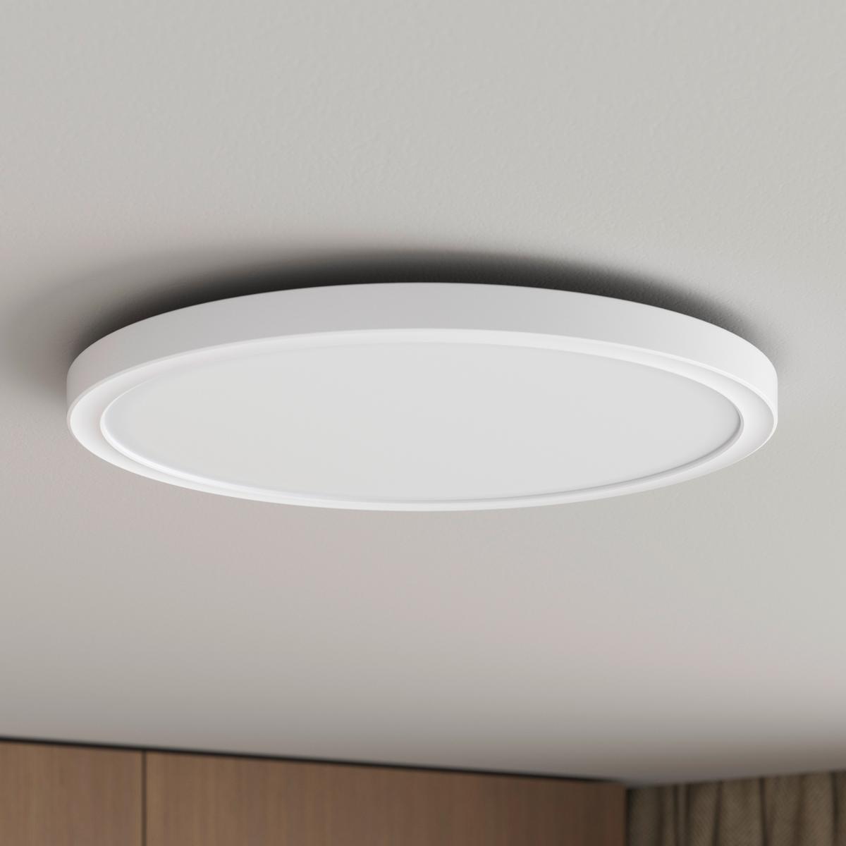 LAMPA SUFITOWA LED GIGA 8 *SBN* - biały, Basics, tworzywo sztuczne (29,3/2,8cm) - Novel