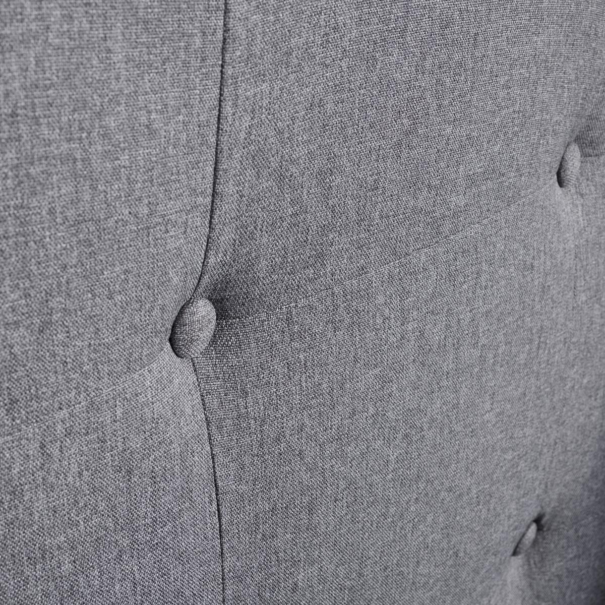 Pat tapițat Frederico cca 180X200 cm gri deschis - gri deschis, Modern, lemn/textil (180/200cm) - Bessagi Home